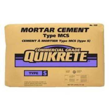 Quikrete 112525 Masonry/Mortar Cement, Gray/Gray-Brown, Granules, 34 kg Bag