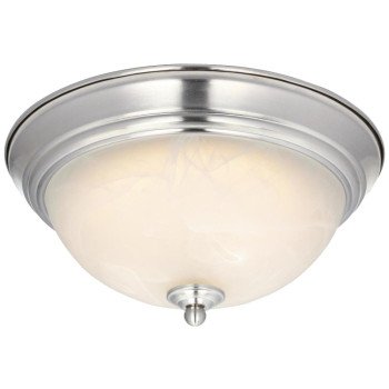 Westinghouse 6400500 Flush Mount Ceiling Fixture, 120 V, 15 W, LED Lamp, 930 Lumens, 3000 K Color Temp, Steel Fixture