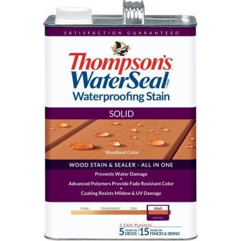 Thompson's WaterSeal TH.093601-16 Wood Sealer, Solid, Liquid, Natural Cedar, 1 gal