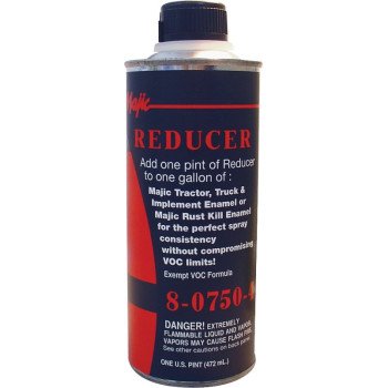 Majic Paints 8-0750-3 Paint Reducer, Liquid, Organic Solvent, Clear, 1 pt