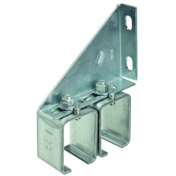 National Hardware N104-752 Double Splice Bracket, Steel, Galvanized, For: #5114 or #5116 Double Run Box Rail