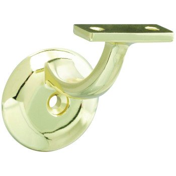 National Hardware N332-791 1-Piece Handrail Bracket, 250 lb, Zinc, Brass