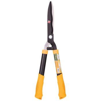 Landscapers Select GH6111 Hedge Shear, Straight with Wave Curve Blade, 7 L Blade, Steel Blade, Steel Handle, 21 OAL