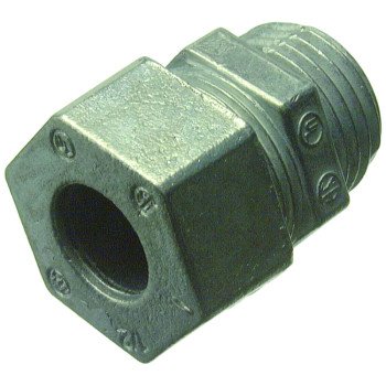 Halex 21691 Cord Connector, 1/2 in, Zinc, 2/BAG