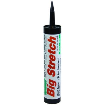 Sashco 10064 Elastomeric Sealant, Black, 1 to 3 days Curing, 40 to 120 deg F, 10.5 fl-oz, Cartridge