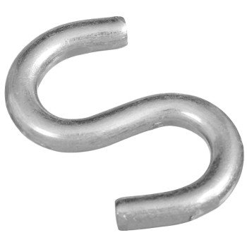 National Hardware N273-441 S-Hook, 3 in, 120 lb Working Load, 0.312 in Dia Wire, Steel, Zinc, 15/16 in Opening Size