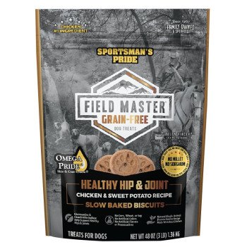 Sportsman's Pride Field Master 10161 Hip and Joint Dog Biscuit, Small, Medium, Large Breed, Chicken, Sweet Potato Bag