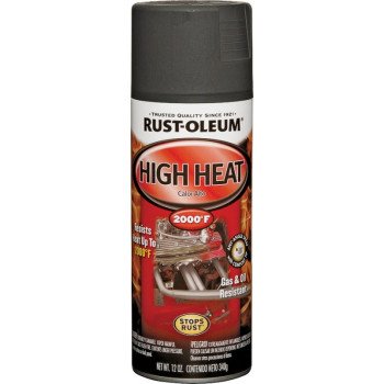 Rust-Oleum 248903 Engine Spray Paint, Flat, Black, 12 oz, Can