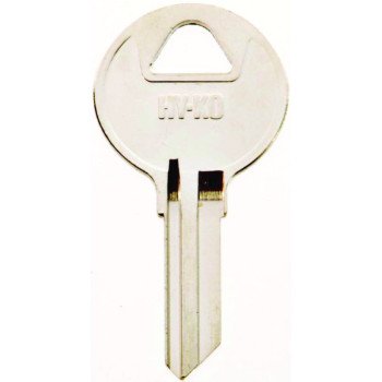 Hy-Ko 11010RO1 Key Blank, Brass, Nickel, For: National Cabinet Locks