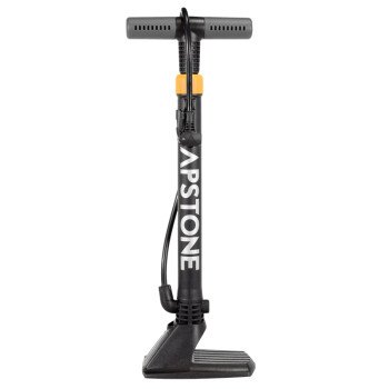 Kent 67316 Floor Pump, 120 psi Max Pressure, Presta, Schrader Valve, Black