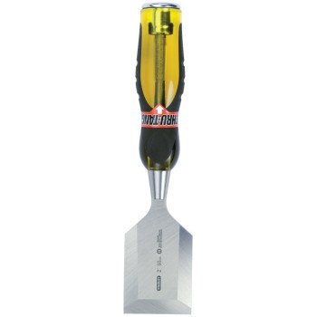 STANLEY 16-981 Chisel, 2 in Tip, 9 in OAL, Carbon Steel Blade, Ergonomic Handle