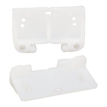 US Hardware WP-8814C Drawer Guide, For: 1-5/16 in Track, Plastic, White