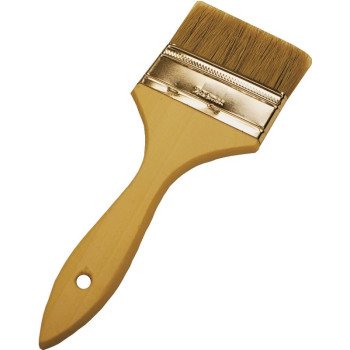 Wooster F5117-4 Paint Brush, 4 in W, 1-11/16 in L Bristle, China Bristle, Plain-Grip Handle