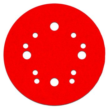 Diablo DCD050080H04G Sanding Disc, 5 in Dia, 80 Grit, Coarse, Ceramic Abrasive, 12-Hole