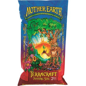 Mother Earth Terracraft HGC714901 Potting Soil, Solid, Light Brown, 2 cu-ft Package, Pallet