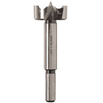 Irwin 1966936/42928 Forstner Bit, 1-3/4 in Dia, 3-1/2 in OAL, 3/8 in Dia Shank, Reduced Shank