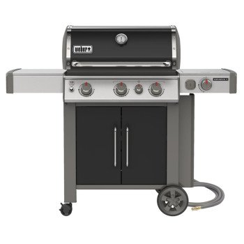 Weber Genesis II E-335 Series 66016001 Gas Grill, 39,000 Btu/hr BTU, Natural, 3 -Burner, Side Shelf Included: Yes