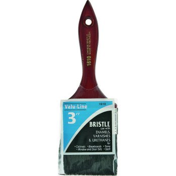 Linzer 1610-3 Varnish/Wall Brush, 3 in W, 2-1/4 in L Bristle, China Bristle, Varnish Handle