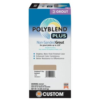 Custom Polyblend PBPG38010 Non-Sanded Grout, Haystack, 10 lb Box