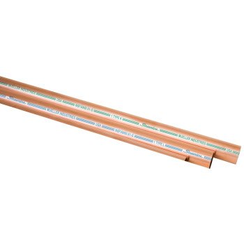 Streamline 01075 Copper Tubing, 1 in, 10 ft L, Type L