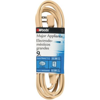 CCI 0568 Extension Cord, SPT-3, Copper/Vinyl/PVC, Beige