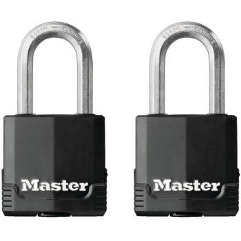 Master Lock Magnum Series M115XTLF Padlock, Keyed Alike Key, 5/16 in Dia Shackle, 1-1/2 in H Shackle, Zinc