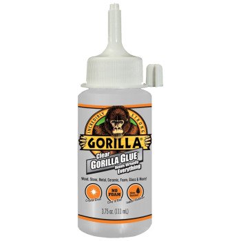 Gorilla 4537502 Glue, Clear, 3.75 oz Bottle