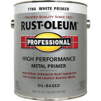 Rust-Oleum 7780402 Primer, Flat, White, 1 gal, Pail