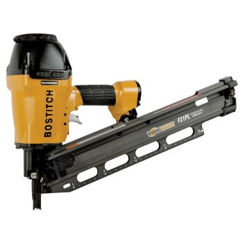 Bostitch F21PL2 Framing Nailer, 60 Magazine, 21 deg Collation, Plastic Strip Collation, 0.075 cfm/Shot Air