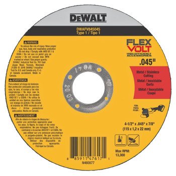 DWAFV845045B5 CUT WHEEL4.5 5PK