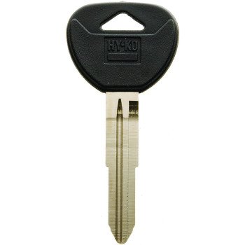 Hy-Ko 12005MIT4 Automotive Key Blank, Brass/Plastic, Nickel, For: Mitsubishi Vehicle Locks