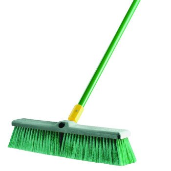 Quickie Bulldozer 00528 Push Broom, Polypropylene Bristle, Steel Handle