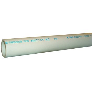 Charlotte Pipe PVC 04010 0200R Pipe, 1 in, 2 ft L, SCH 40 Schedule, PVC, White