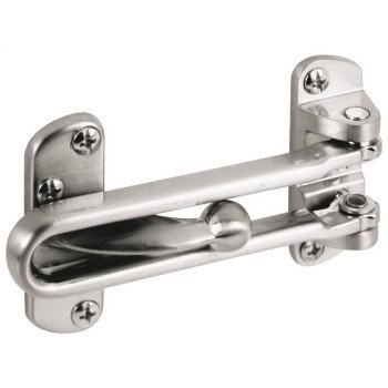 Defender Security U 10308 Swing Bar Lock, Zinc, Satin Nickel