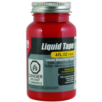 Gardner Bender LTR-400 Electrical Tape, Liquid, Red, 4 oz Bottle