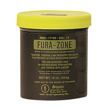 Durvet Fura-Zone 001-1111323 Nitrofurazone Ointment, Gel, 16 oz