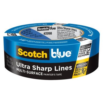 ScotchBlue 2098-36D Painter's Tape, 45 yd L, 1.4 in W, Polyurethane Backing, Blue