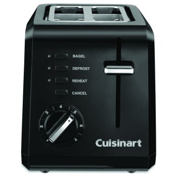 Cuisinart CPT-122BKC Compact Toaster, 900 W, Touchpad Control, Plastic, Black