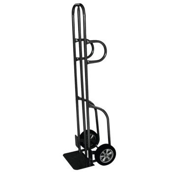 Milwaukee Hand Truck 47186S Hand Truck, 14 in W Toe Plate, 8 in D Toe Plate, 600 lb, Solid Rubber Caster