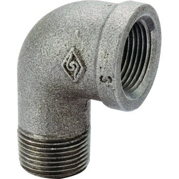 ProSource B92 6 Street Pipe Elbow, 1/8 in, FIP x MIP, 90 deg Angle, Malleable Iron, SCH 40 Schedule, 300 psi Pressure