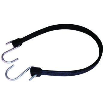 Keeper 06219 Strap, 3/4 in W, 19 in L, EPDM Rubber, Black, S-Hook End