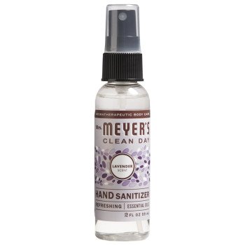 Mrs. Meyer's 11154 Hand Sanitizer, 9 in L, 4 in W, Lavender, 2 fl-oz Bottle