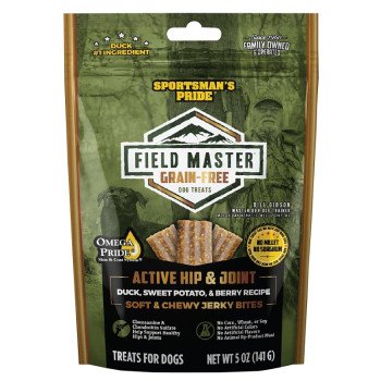 Sportsman's Pride Field Master 10159 Hip and Joint Dog Treat, Small, Medium, Large Breed, Berry, Duck, Sweet Potato