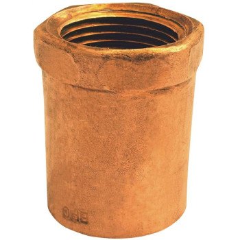 Elkhart Products 103R Series 30166 Reducing Pipe Adapter, 1 x 3/4 in, Sweat x FNPT, Copper