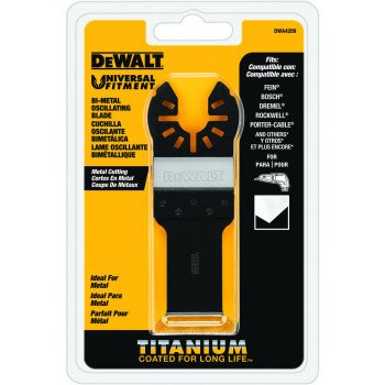 DEWALT DWA4209 Oscillating Blade, 1-1/4 in, Titanium