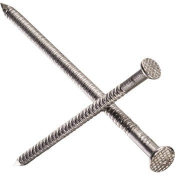 Simpson Strong-Tie S12PTD5 Deck Nail, 12D, 3-1/4 in L, 304 Stainless Steel, Bright, Full Round Head, Annular Ring Shank