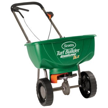 Scotts 76232 Broadcast Spreader, 10,000 sq-ft Coverage Area, High Traction Wheel