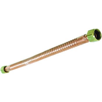 Camco USA 10063 Water Connector, 3/4 in, FIP, Copper, 18 in L