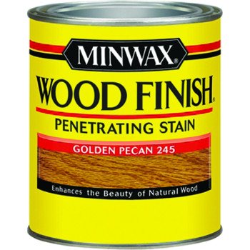 Minwax 224504444 Wood Stain, Golden Pecan, Liquid, 0.5 pt, Can