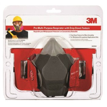 3M 62023HA1-C Valved Respirator, M Mask, P100 Filter Class, Dual Cartridge